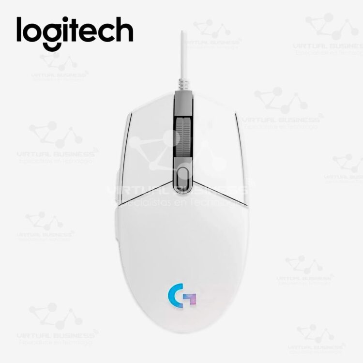 MOUSE LOGITECH G203 8000 DPI RGB WHITE