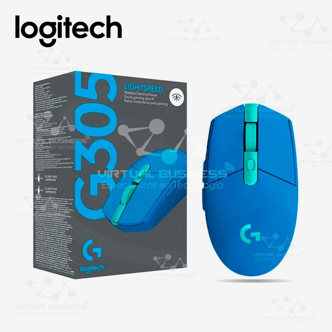 MOUSE LOGITECH G305 LIGHTSPEED INALÁMBRICO BLUE - Imagen 3
