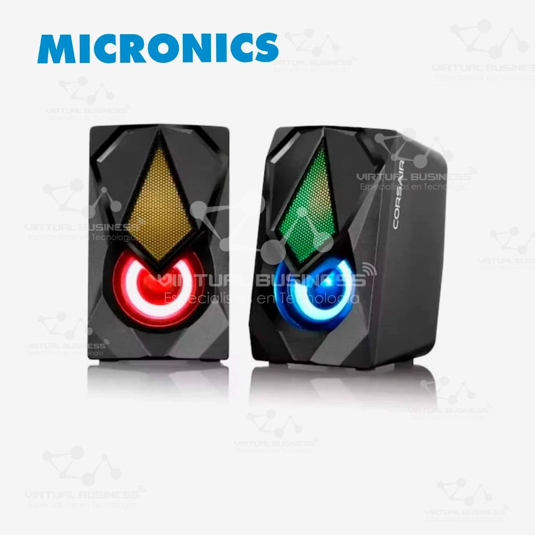 PARLANTE MICRONICS CORSAIR MIC S309-9 RGB 2" BLACK - Imagen 2