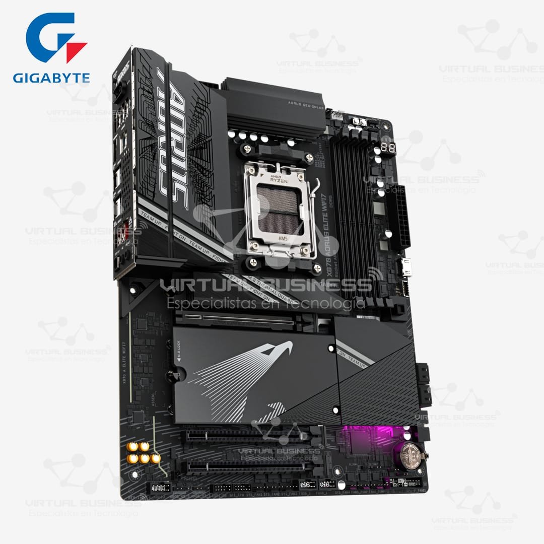 PLACA MADRE GIGABYTE AORUS X870 ELITE WIFI7 AM5 - Imagen 3