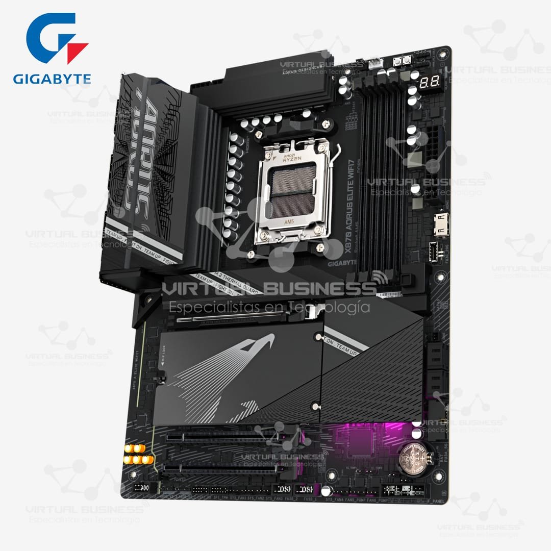PLACA MADRE GIGABYTE AORUS X870 ELITE WIFI7 AM5 - Imagen 2