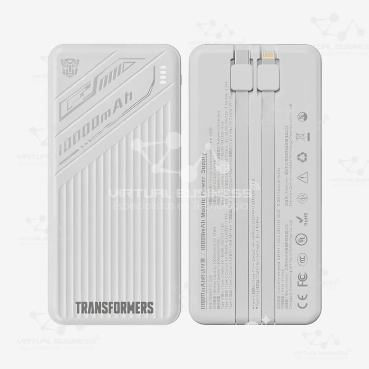 POWER BANK TRANSFORMERS MIRAGE TF-D28 BLANCO 10000mAh