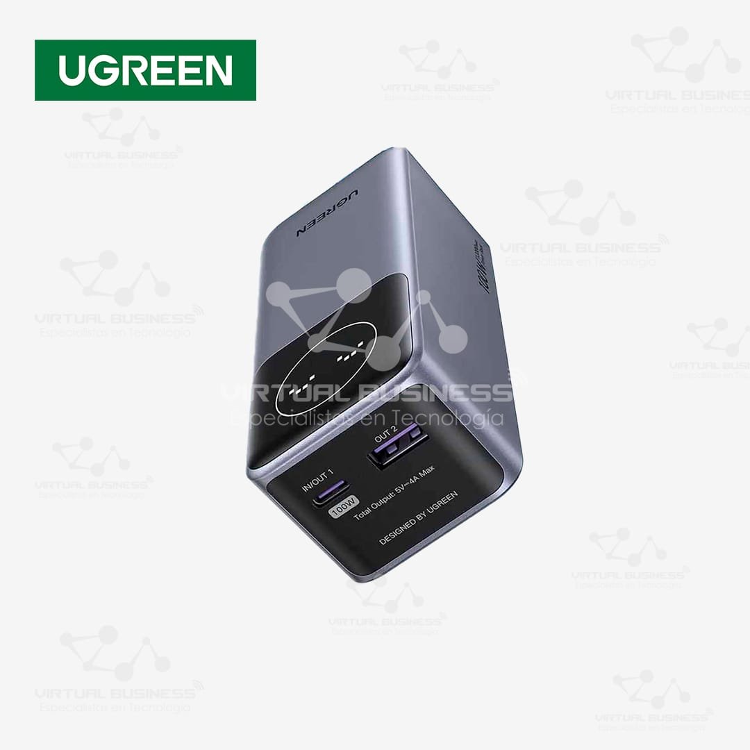 POWER BANK UGREEN 12000MAH 100W CARGA RÁPIDA PB724 - Imagen 2