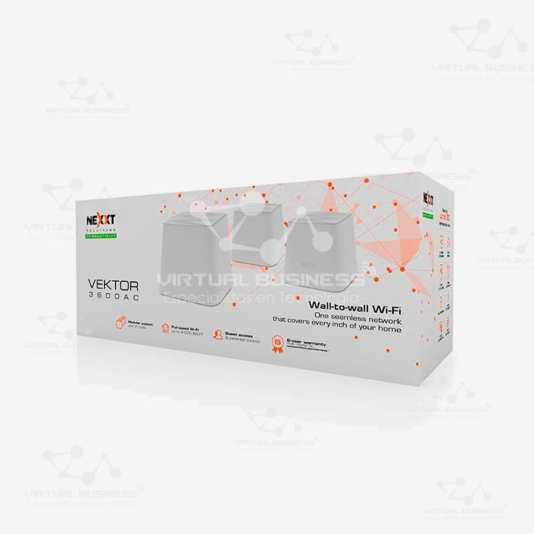 SISTEMA INALÁMBRICO MESH NEXXT VEKTOR3600-AC CONECTIVIDAD