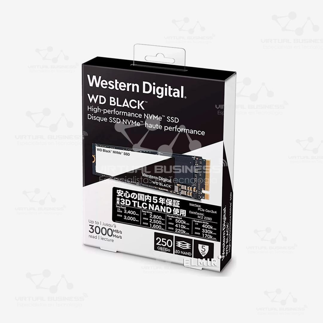 SSD WESTERN DIGITAL RED SN700 BLACK 250GB M.2