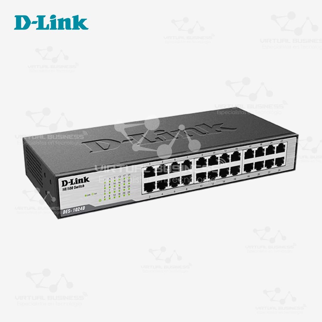 SWITCH D-LINK 24 PUERTOS DES-1024D - Imagen 2