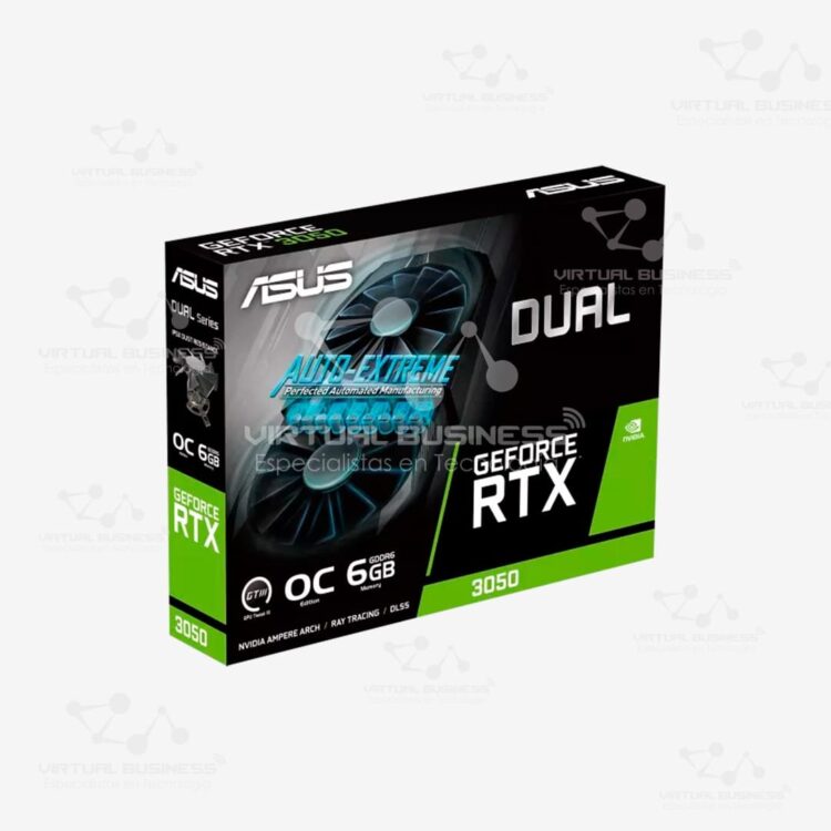 TARJETA GRAFÍCA ASUS GEFORCE DUAL OC RTX 3050 6GB GDDR6