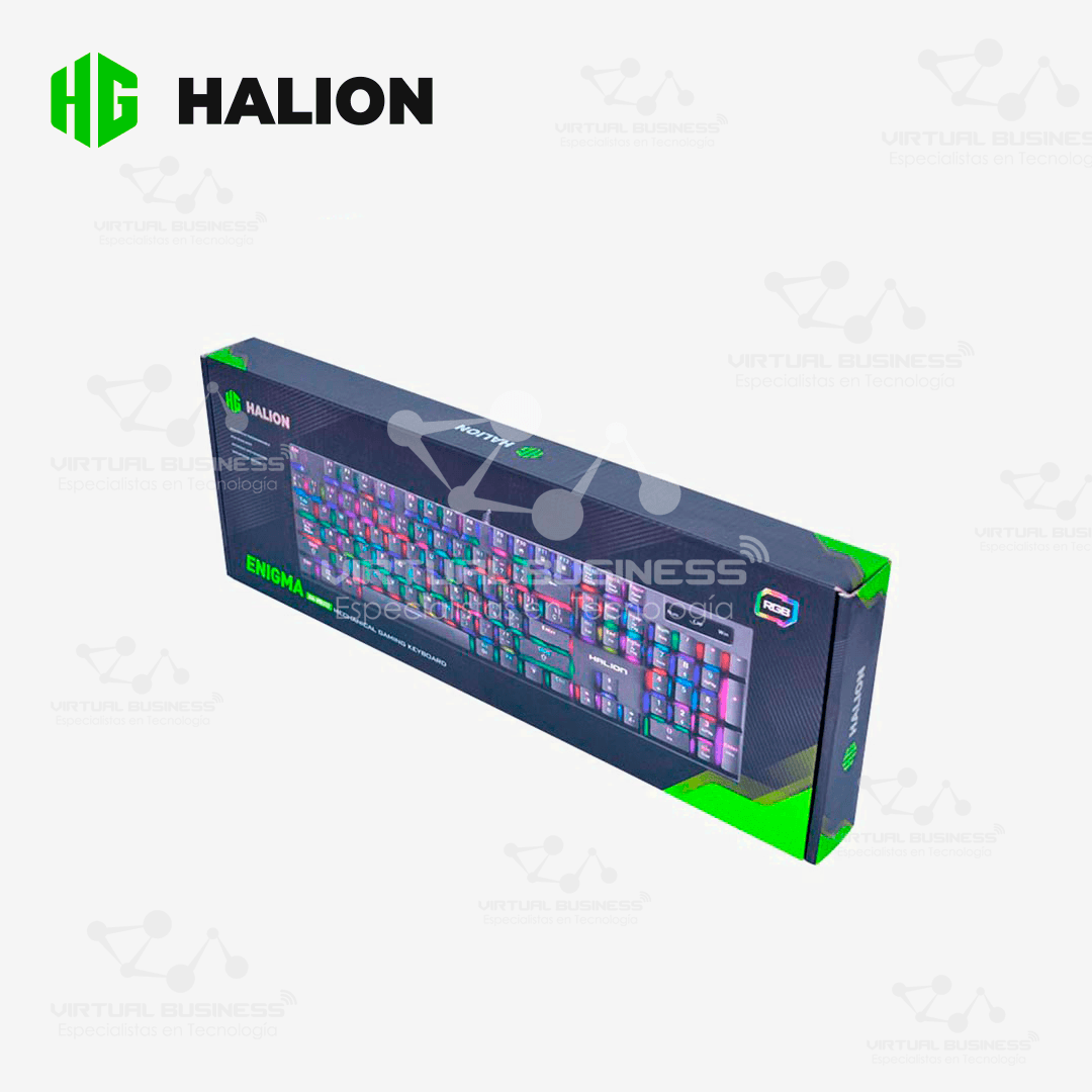 TECLADO GAMER HALION ENIGMA HA-KG912 MECÁNICO - Imagen 2