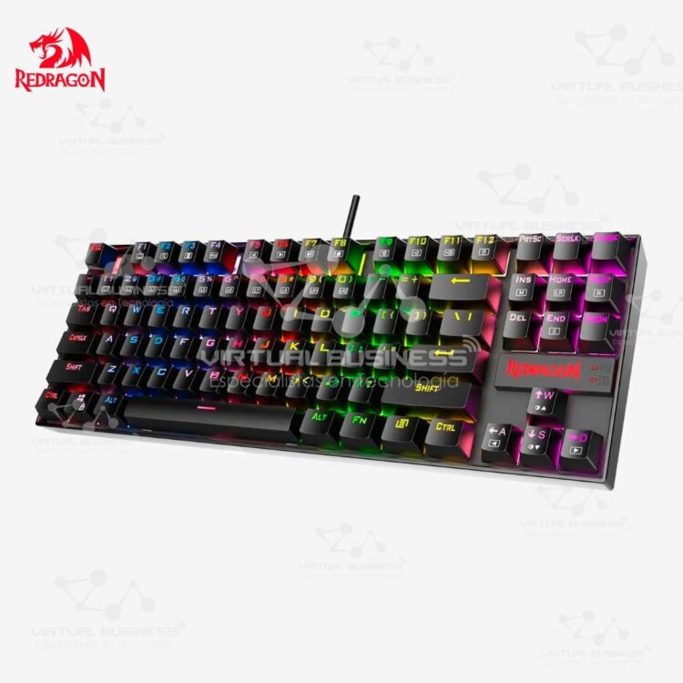 TECLADO MECÁNICO REDRAGON K552RGB KUMARA BLACK TKL