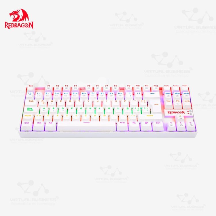 TECLADO MECÁNICO REDRAGON K552W-RGB KUMARA WHITE