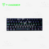TECLADO MECÁNICO T-DAGGER ARENA RAINBOW T-TGK321-BR BLACK BROWN SWITCH