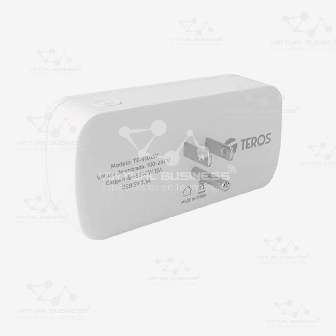 TOMACORRIENTE SMART TEROS TE-9102W DOBLE WHITE - Imagen 2