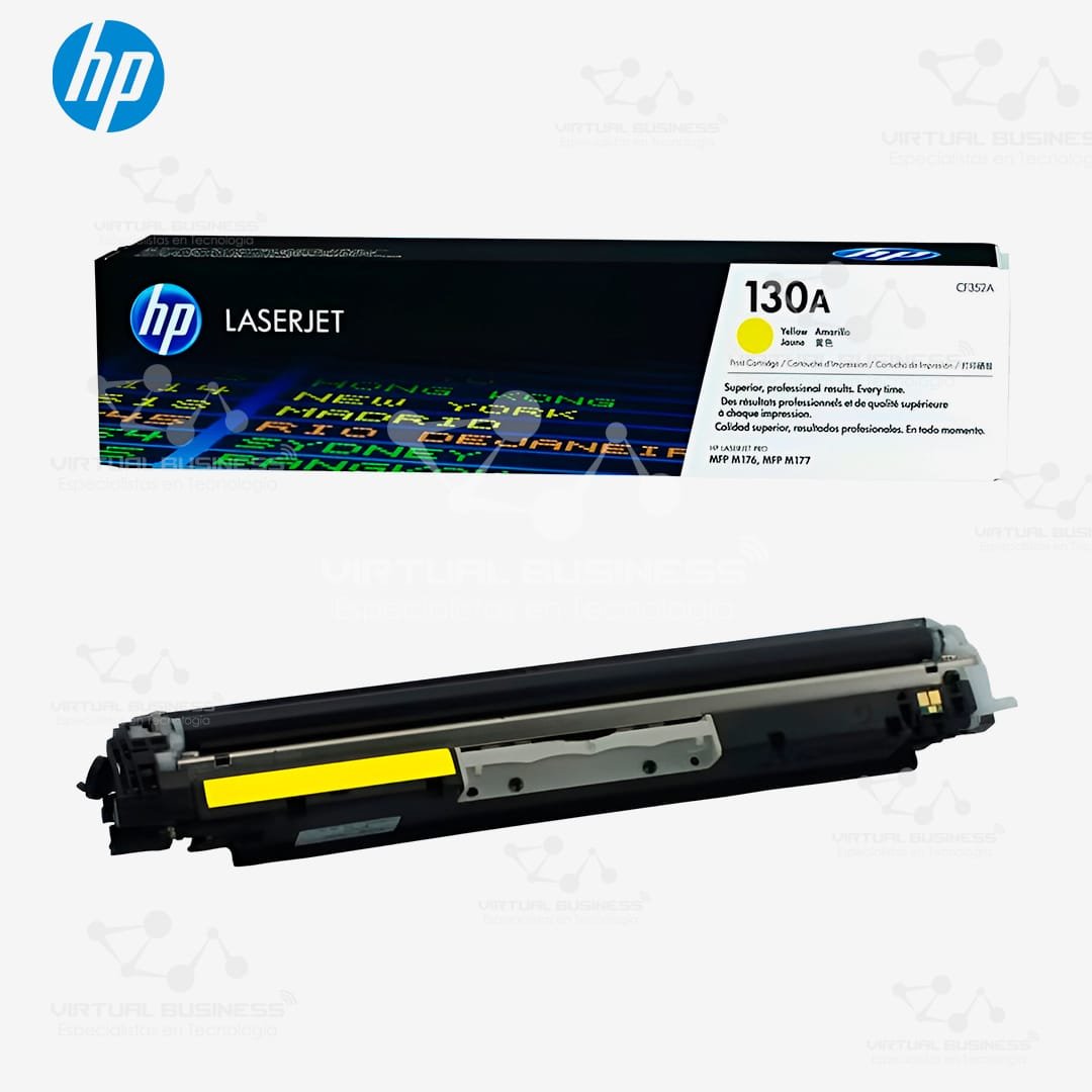 TÓNER HP 130A AMARILLO LASER JET CF352A - Imagen 2