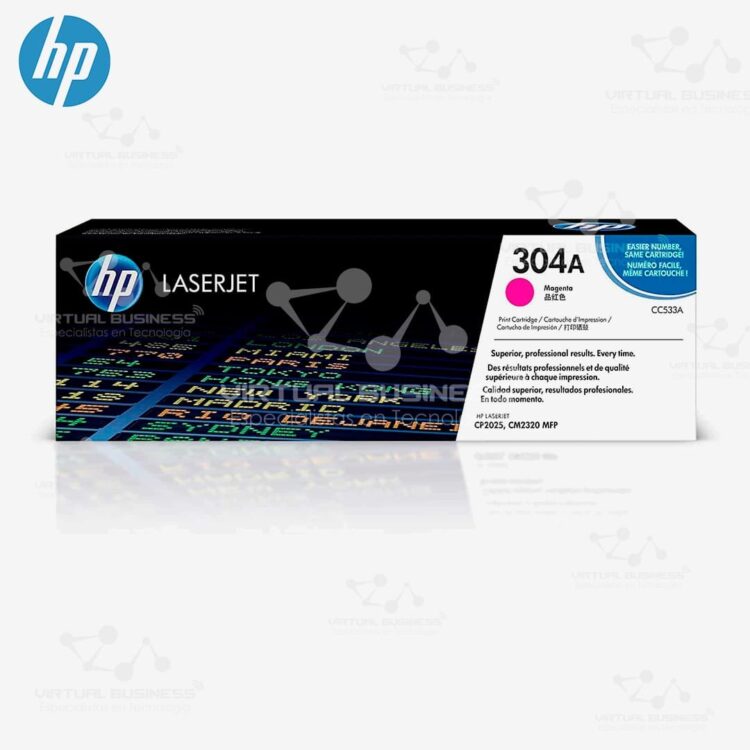 TÓNER HP 304A MAGENTA LASERJET CC533A