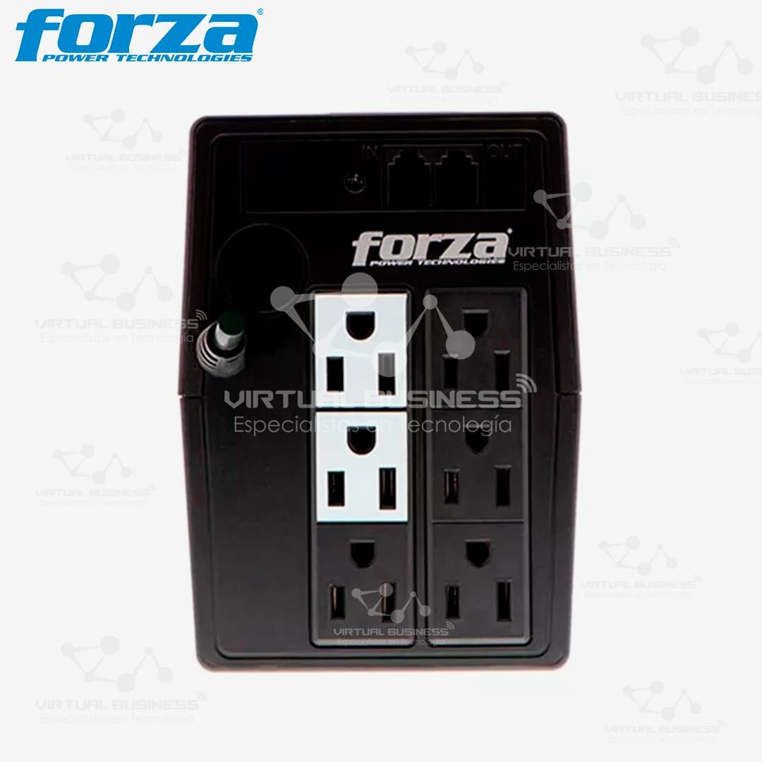 UPS FORZA 500VA NT-512U 250W 220V 6TOMAS - Imagen 2