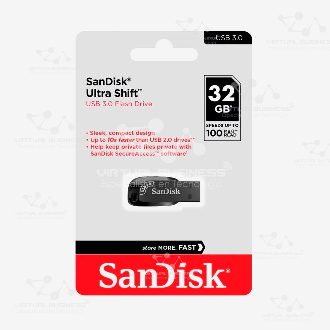 USB SANDISK 32G ULTRASHIFT 3.0 - Imagen 2