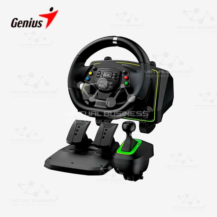 VOLANTE DE SIMULACIÓN CON PEDALES GENIUS SPEEDMASTER X2