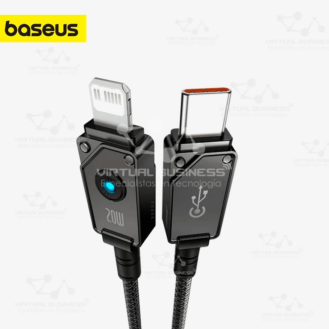 CABLE DE CARGA RÁPIDA BASEUS TIPO C A IPHONE 2mt - Imagen 2